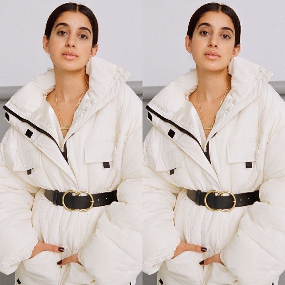 💯 URBAN OUTFITTERS Puffer White Coat